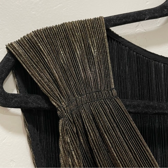 Vanessa Virginia by Anthropologie Pont Neuf Gold Metallic Jumpsuit Women's XS - Picture 12 of 16